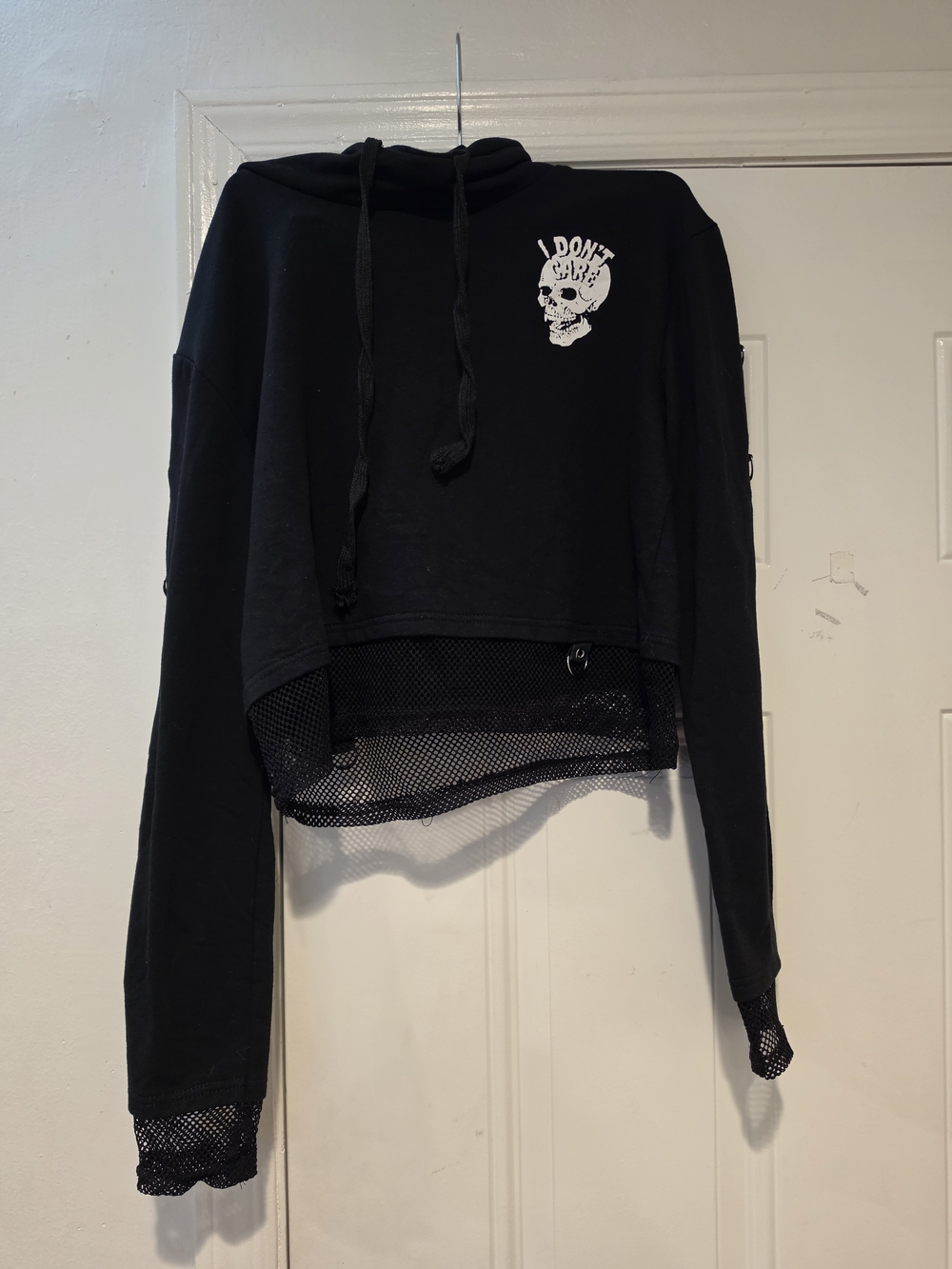 Killstar Womens Black Mesh Hoodie